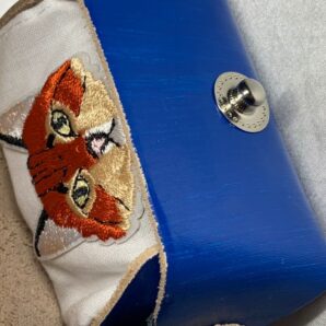 No.3(牛革) 猫のハンカチミニバッグ