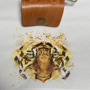 (牛革)とらのハンカチ ミニバッグ