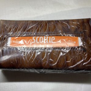 牛革エナメルテイッシュカバー（ブラウン）SALE