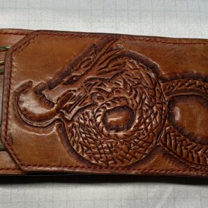 アイコスポーチ（牛革）龍のアンティークポーチ（送料無料）