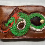 アイコス携帯ポーチ(牛革)龍トグロカラー