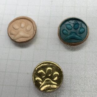 招き猫の肉球牛革肉球マグネット3点セット