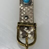 幸運up 蛇革ストラップ 　オープンＳＡＬＥ