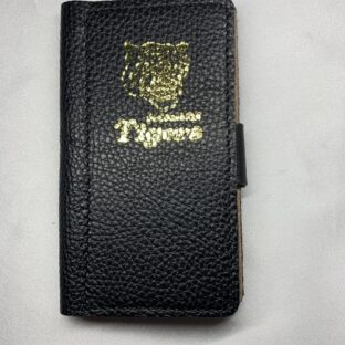 22.（1割引）Tigers携帯カバー革製（スライド機能付）ブラックおまけ２点