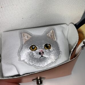 100)3点セットAirPods猫のハンカチミニバッグ（税込み送料無料）ミニバッグ半額祭り
