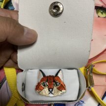 猫のハンカチミニバッグ（ポシェット肩ベルト1点サービス）